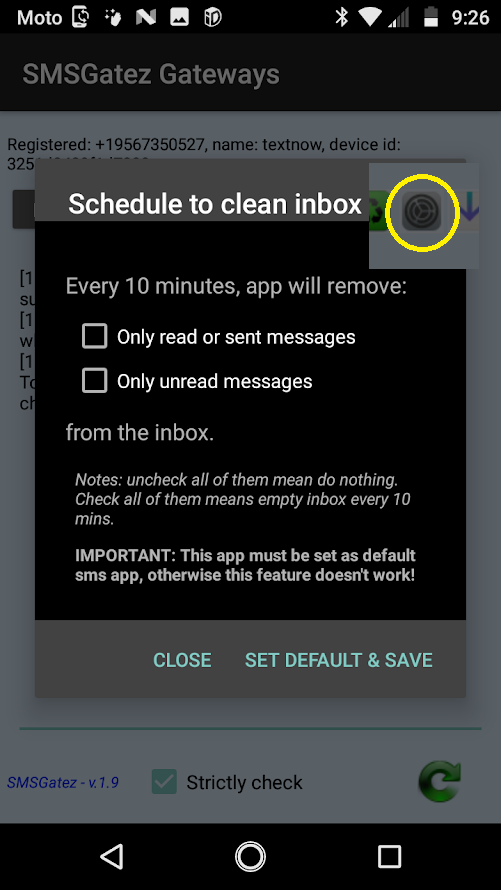 Schedule to clean inbox
